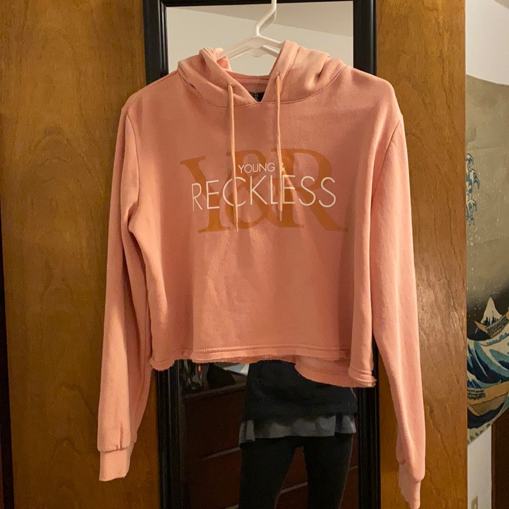 Young & Reckless crop top hoodie